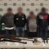 Capturados con armas y municiones incautadas