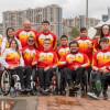 deportistas en silla de ruedas