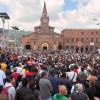 Foto de la celebración del Viernes Santo en la iglesia del barrio 20 de Julio, al sur de Bogotá.