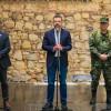 Foto de rueda de prensa tras Consejo de Seguridad en Bogotá liderado por el alcalde Carlos Fernando Galán.