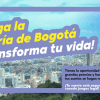 Imagen de la pieza gráfica que promociona el sorteo de la Lotería de Bogotá 