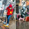Fotos del operativo de espacio público en el barrio La Favorita en Bogotá.