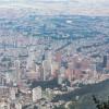 Foto panóramica de Bogotá. 