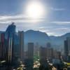 Foto panorámica de Bogotá en día soleado