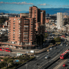 Imagen panorámica de Bogotá por la NQS con Avenida el Dorado