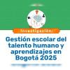 Imagen gráfica relacionada con la investigación talento humano y aprendizajes en Bogotá