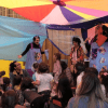 Imagen de la Sala de lectura en FILBo 2025 en la que niños disfrutan de las actividades.