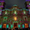 Proyección audiovisual que utiliza la fachada de la Catedral Diocesana