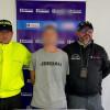 Foto de la captura de presunto asesino de Fredy Santiago Guzmán Cárdenas en Bogotá.