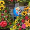Foto de flores en uno de los Puntos Comerciales del IPES en Bogotá.