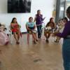 Foto de mujeres Emberá durante el espacio de participación en San Cristóbal, suroriente de Bogotá. 