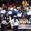Foto de bogotanos y bogotanas en una convocatoria de becas en Bogotá.