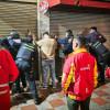 Foto del operativo en Los Mártires, en centro de Bogotá.