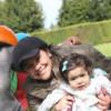 Familia bogotana: tres mujeres y una bebé