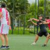 Foto de un entrenamientos de ultimate en parque de Bogotá.