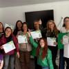 15 mujeres fueron reconocidas por participar en dos o más sesiones de este programa.