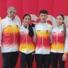 Miembros del Equipo Bogotá integrantes de la delegación colombiana en la XVII Copa Internacional de Patinaje de Carreras