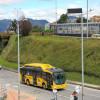 Foto de un bus de TransMilenio en Bogotá.