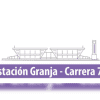 Pieza gráfica sobre el anuncio del cierre de la estación la Granja