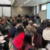 Charla de socialización de resultados de encuesta sobre valores democráticos en Bogotá en 2025.