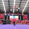 Foto que muestra deportistas en el Campeonato de Porrismo en Bogotá.