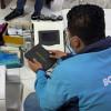Foto de funcionarios del Distrito en operativo de seguridad