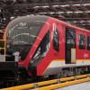Foto de un tren del Metro en el patio taller de Bosa, al suroccidente de Bogotá.
