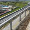 Foto del viaducto de la Línea 1 del Metro de Bogotá, en el suroccidente de la capital.