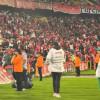 Gestor de Goles en Paz durante partido de Santa Fe.