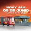 Pieza gráfica de concierto de Nicky Jam