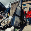 Foto del operativo de recuperación de espacio público en el barrio Abraham Lincoln de Bogotá.