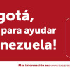 Imagen de apoyo y donaciones a la población en Venezuela tras terremoto.