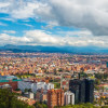 Foto panomárica de Bogotá desde al aire.