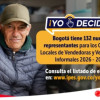 Foto de un vendedor informal en Bogotá.