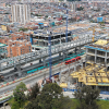 Imagen panorámica de una de las obras del metro