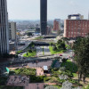 Foto panorámica de Bogotá en el Centro Internacional.