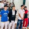 Imagen de los deportistas en la ceremonía