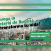 Imagen de la pieza gráfica que promociona el sorteo de la Lotería de Bogotá 