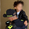 Foto del rescate de una niña de tres años en el centro de Bogotá.