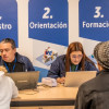 Foto de bogotanos y bogotanas accediendo a serviciosde la Agencia Distrital de Empleo.