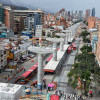 Foto de un frente de obra del Metro. 