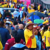 Multitud de hinchas de la Selección Colombia 