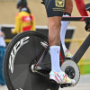 Paraciclista del Equipo Bogotá en prueba de pista del Velódromo Luis Carlos Galán