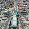 Foto de un frente de obra del Metro. 