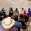 Foto deuna comunidad campesina de la localidad de Usme 