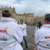 Gestores y gestoras de Diálogo Social reunidos en la Plaza de Bolívar