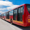 Foto de un bus de TransMilenio en Bogotá.