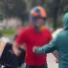 Uno de los hombres capturados por extorsión.