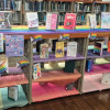Imagen de stand de libros en conmemoración del Mes del Orgullo LGBTI