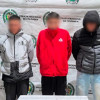 Tres hombres capturados que conformaban red de secuestro de conductores de plataforma de transporte.